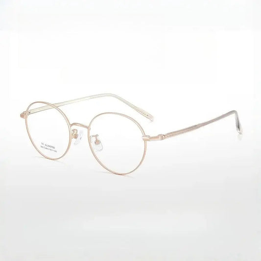 Women's Oval Full Rim Alloy Prescription Glasses 73031 — view 1 | Rx Spectacle