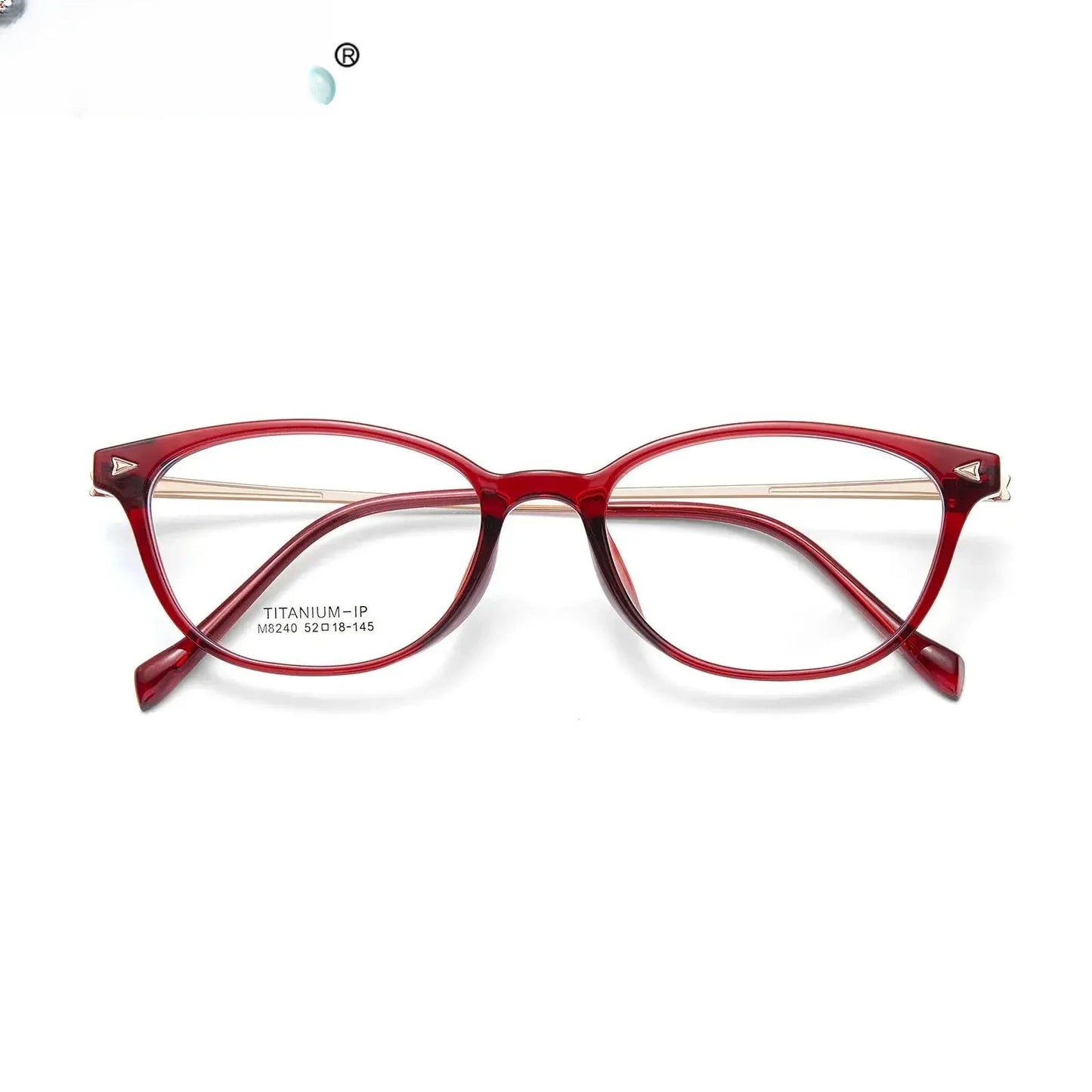 Women's Square Full Rim Titanium Reading Glasses 638240 — view 1 | Rx Spectacle