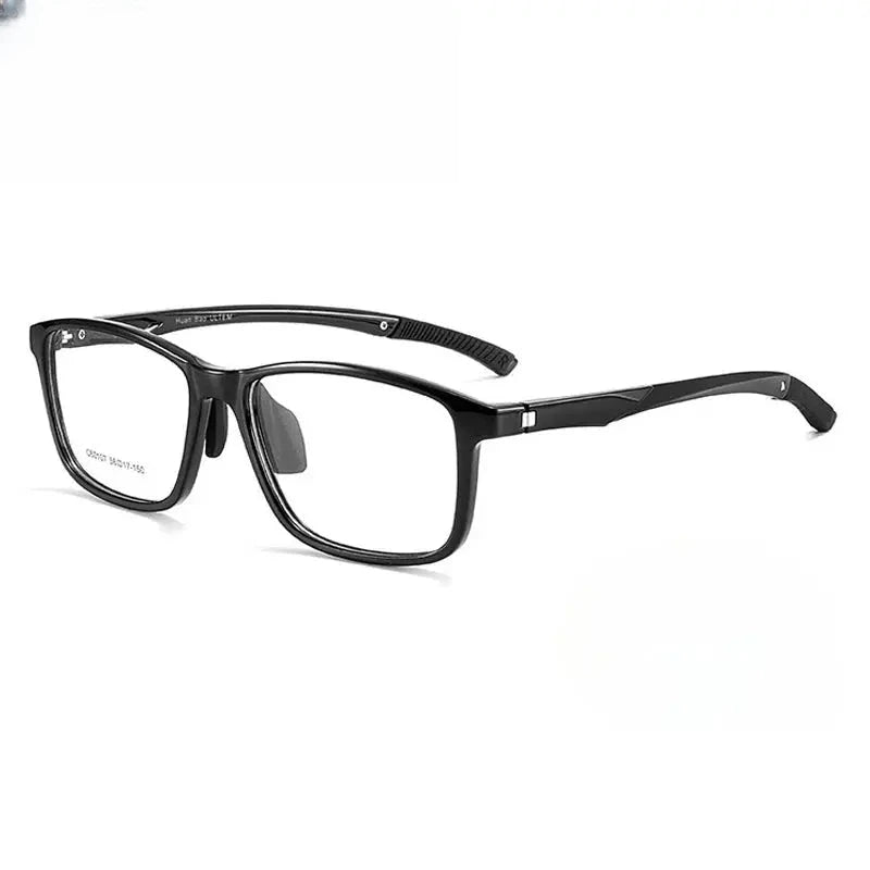 Unisex Square Full Rim Titanium Prescription Glasses 960107 — view 3 | Rx Spectacle