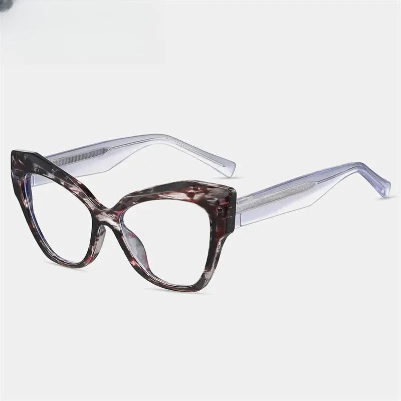 Women's Cat Eye Full Rim Acetate Prescription Glasses 87288 — view 9 | Rx Spectacle