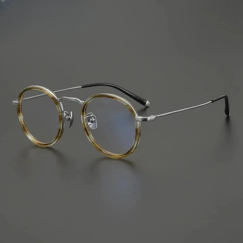 Women's Oval Full Rim Titanium Prescription Glasses G1288 — view 4 | Rx Spectacle