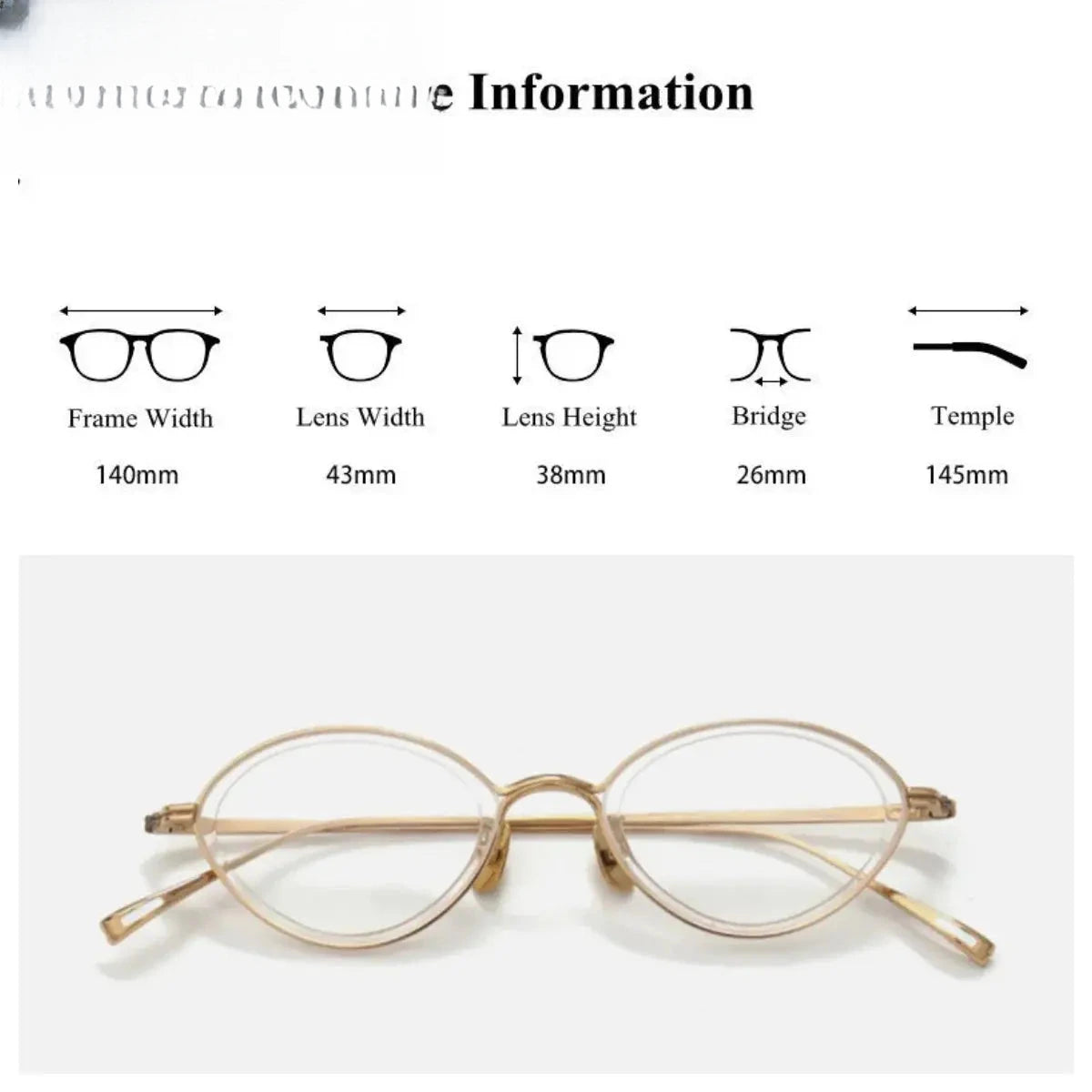 Women's Cat Eye Full Rim Titanium Prescription Glasses 770020 — view 2 | Rx Spectacle