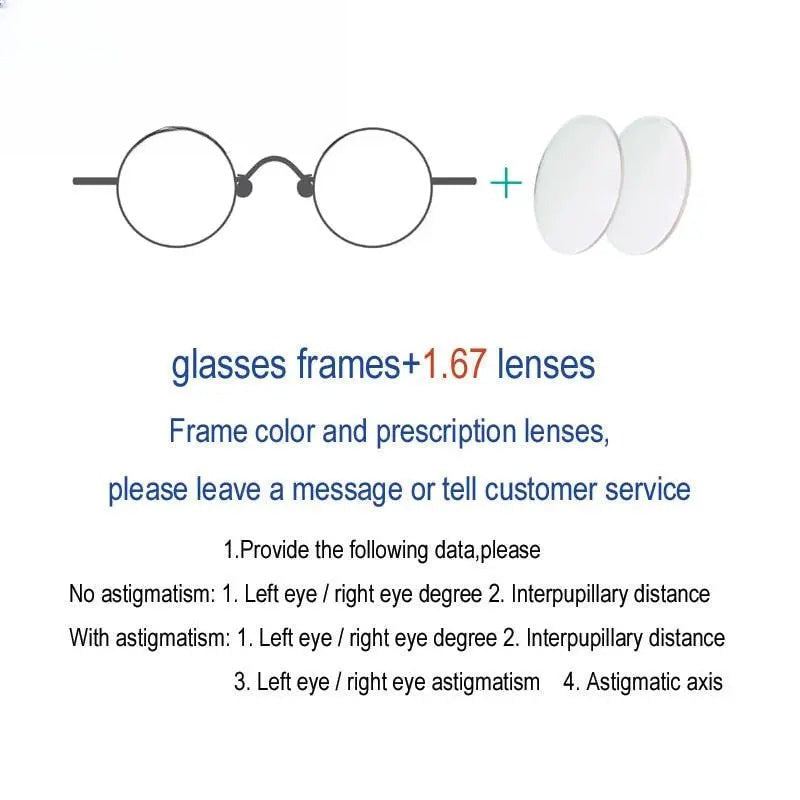 Unisex Round Full Rim Alloy Prescription Glasses 811001 — view 9 | Rx Spectacle
