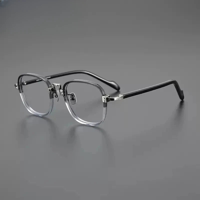 Unisex Square Full Rim Titanium Prescription Glasses Gxyj1217 — view 7 | Rx Spectacle