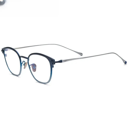 Unisex Square Full Rim Titanium Prescription Glasses 314211 — view 1 | Rx Spectacle