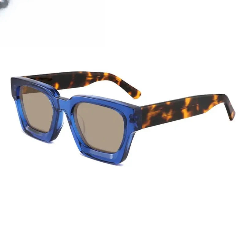 Unisex Square Full Rim Acetate Prescription Glasses Mo19 — view 7 | Rx Spectacle