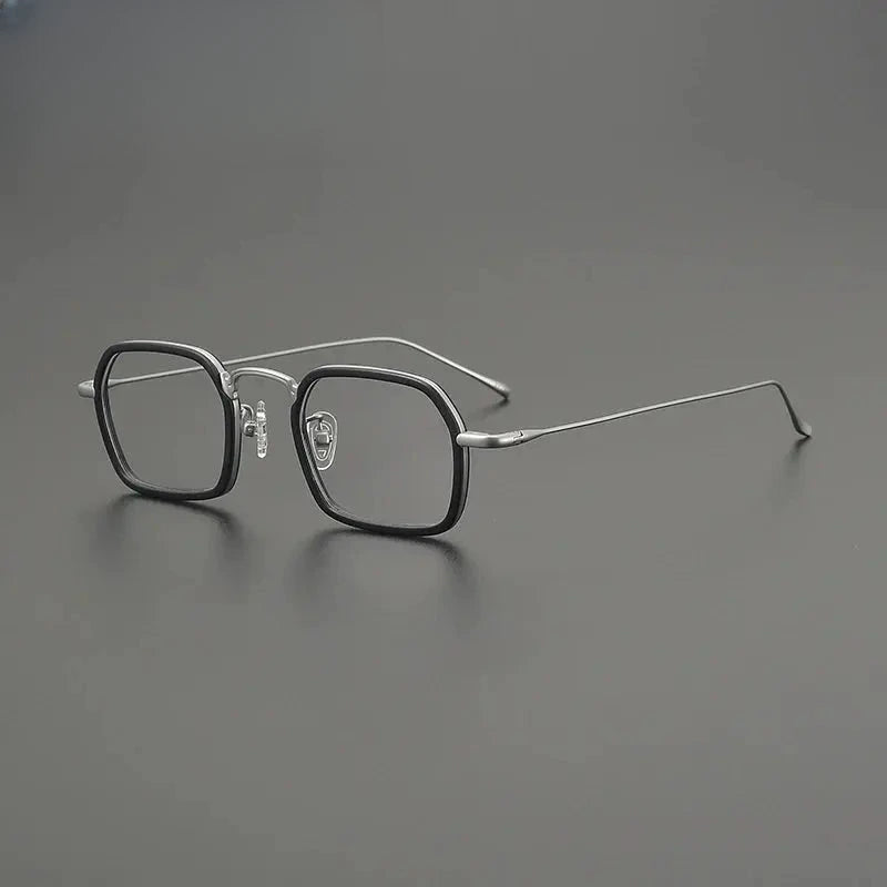 Women's Square Full Rim Titanium Prescription Glasses G85894 — view 3 | Rx Spectacle