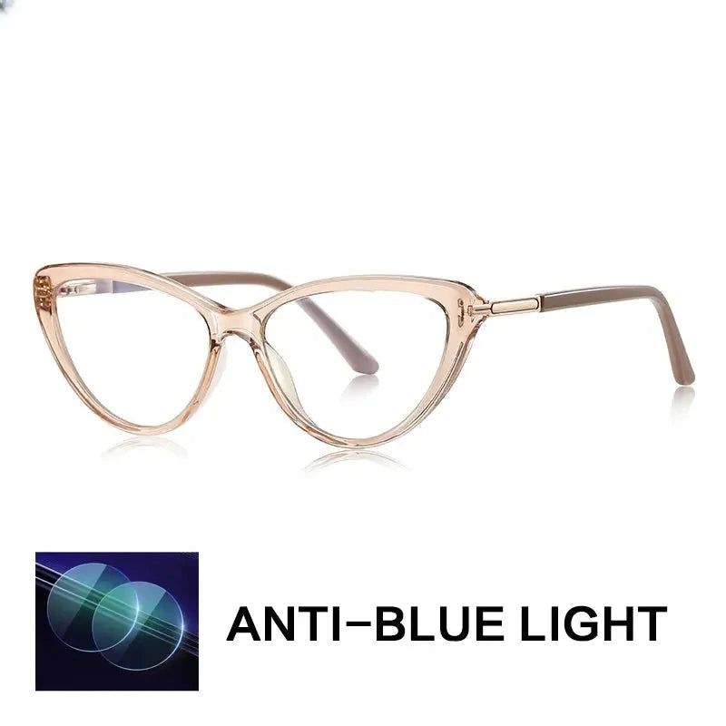 Women's Cat Eye Full Rim Titanium Reading Glasses G2232 — view 6 | Rx Spectacle
