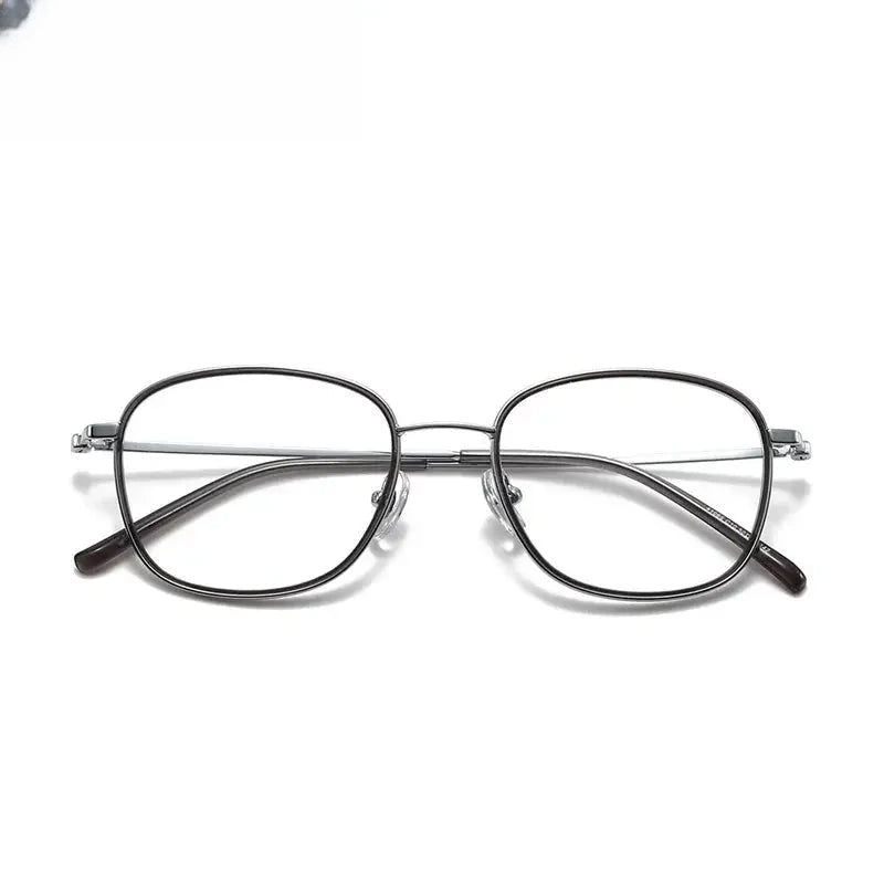 Women's Square Full Rim Titanium Prescription Glasses 641065 — view 4 | Rx Spectacle