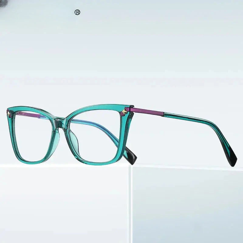 Women's Cat Eye Full Rim TR90 Reading Glasses 2127 — view 3 | Rx Spectacle