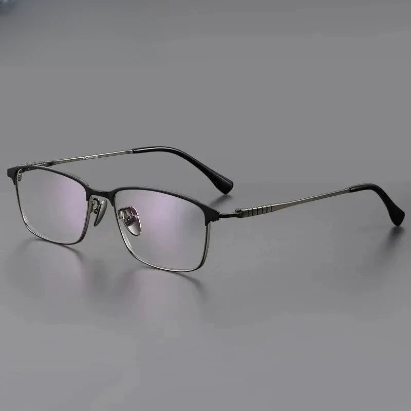 Men's Browline Full Rim Titanium Prescription Glasses 885941 — view 3 | Rx Spectacle