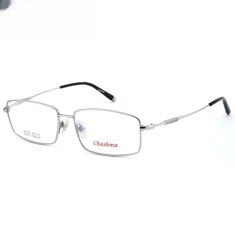 Women's Square Full Rim Titanium Prescription Glasses 416638 — view 4 | Rx Spectacle
