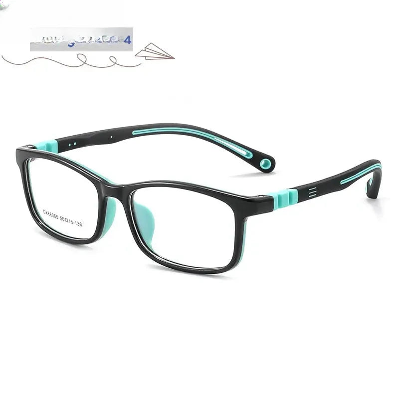Unisex Square Full Rim TR90 Prescription Glasses V66065 — view 11 | Rx Spectacle