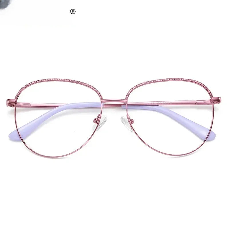 Women's Square Full Rim Alloy Reading Glasses 3036 — view 5 | Rx Spectacle