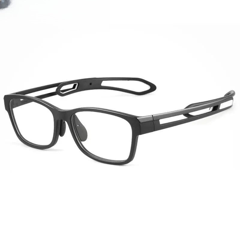 Unisex Square Full Rim Titanium Sports Glasses 1927 — view 2 | Rx Spectacle