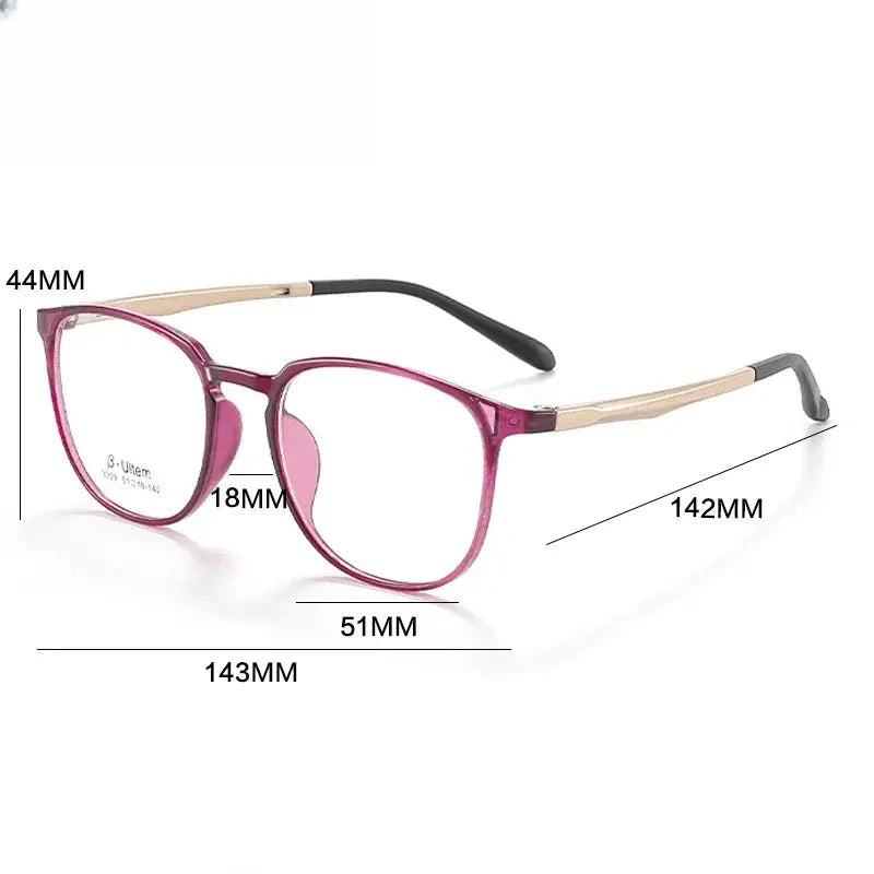 Unisex Square Full Rim Titanium Prescription Glasses 773309 — view 2 | Rx Spectacle