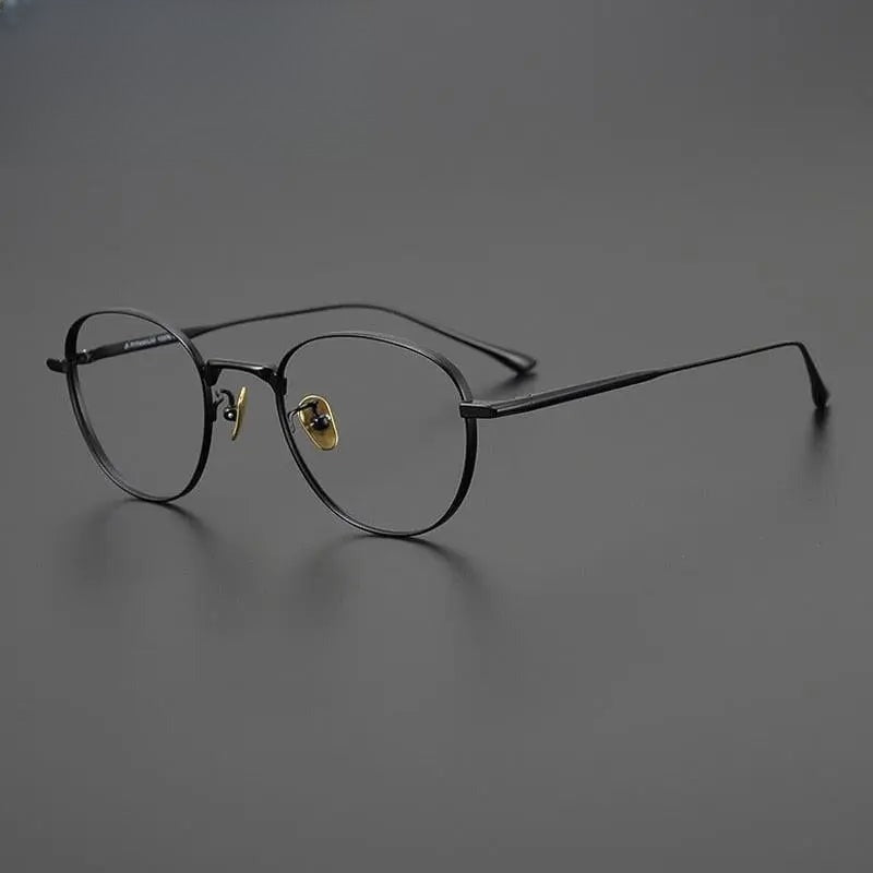 Unisex Round Full Rim Titanium Prescription Glasses Gxyj988 — view 1 | Rx Spectacle