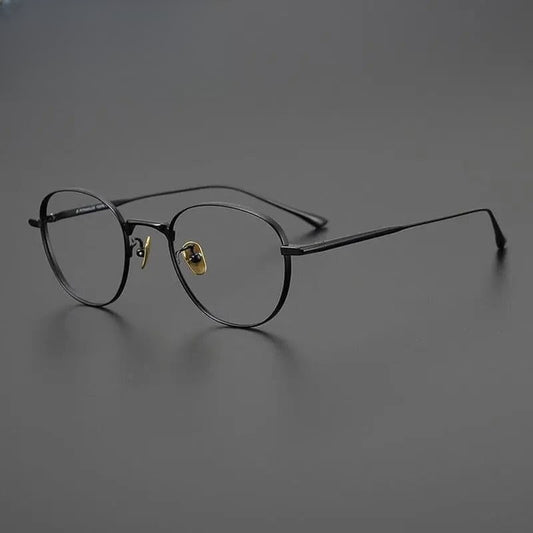 Unisex Round Full Rim Titanium Prescription Glasses Gxyj988 — view 1 | Rx Spectacle