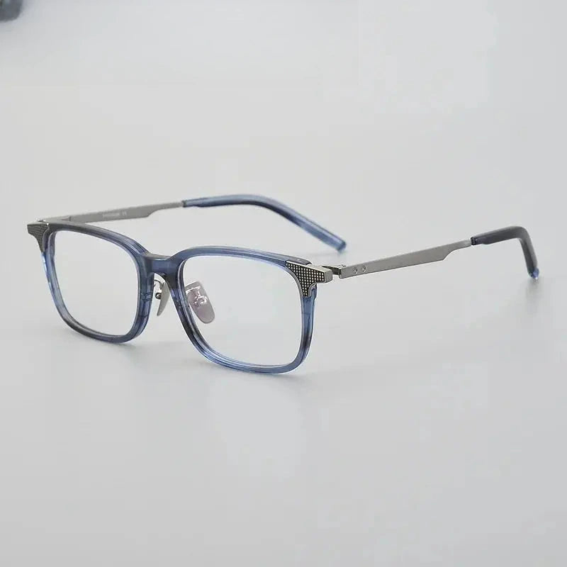 Men's Square Full Rim Titanium Prescription Glasses 900551 — view 4 | Rx Spectacle