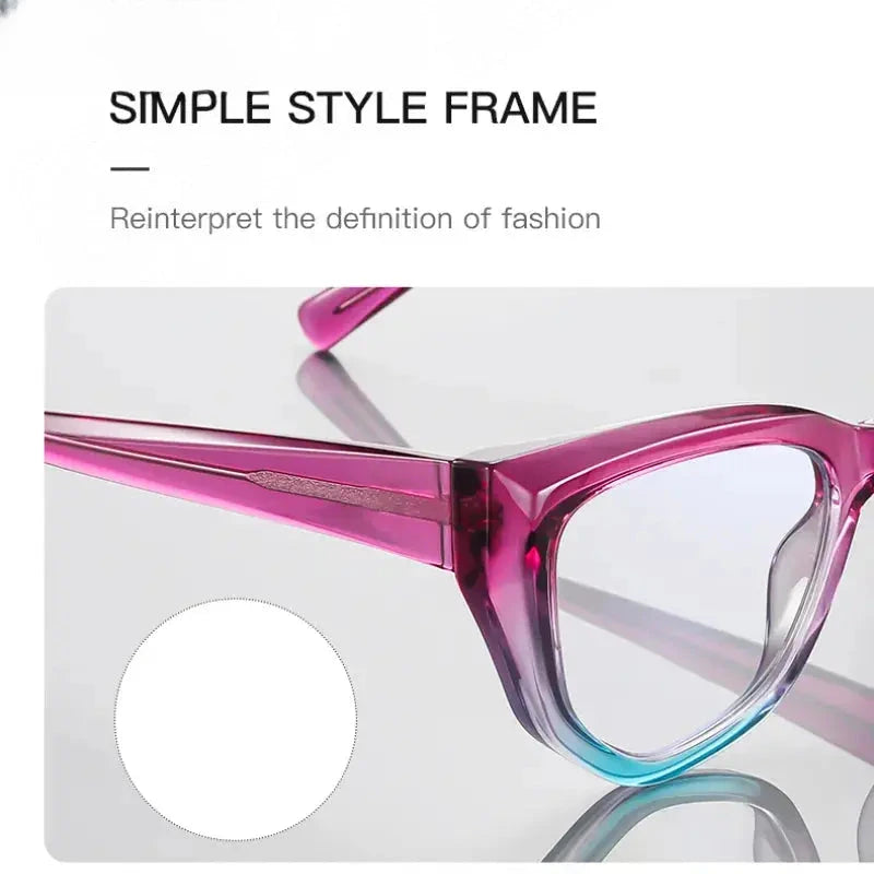 Women's Cat Eye Full Rim TR90 Reading Glasses 2156 — view 4 | Rx Spectacle