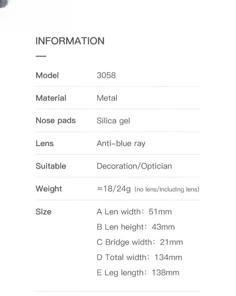 Women's Round Full Rim Stainless Steel Reading Glasses 3058 — view 13 | Rx Spectacle
