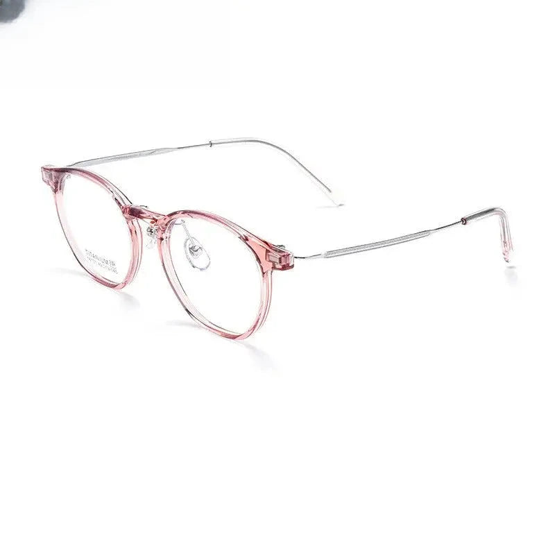Women's Oval Full Rim Titanium Prescription Glasses 416107 — view 3 | Rx Spectacle