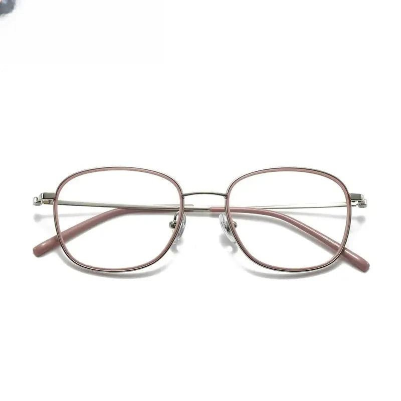 Women's Square Full Rim Titanium Prescription Glasses 641065 — view 5 | Rx Spectacle