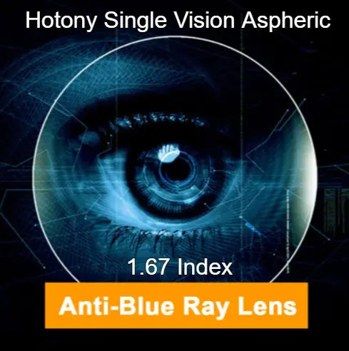 Single Vision Clear Aspheric Anti Blue Light Lenses — view 4 | Rx Spectacle