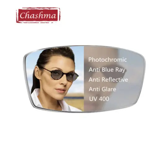 1.67 Index Single Vision Anti Blue Photochromic Lenses Gray — view 1 | Rx Spectacle
