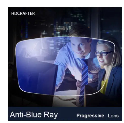 Progressive Polyurethane Anti Blue Lenses Clear — view 2 | Rx Spectacle