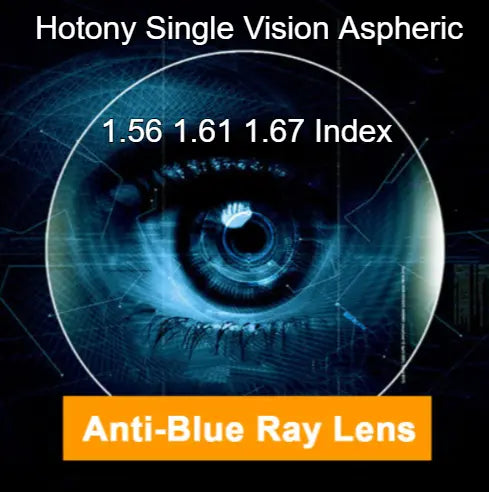 Single Vision Clear Aspheric Anti Blue Light Lenses — view 1 | Rx Spectacle