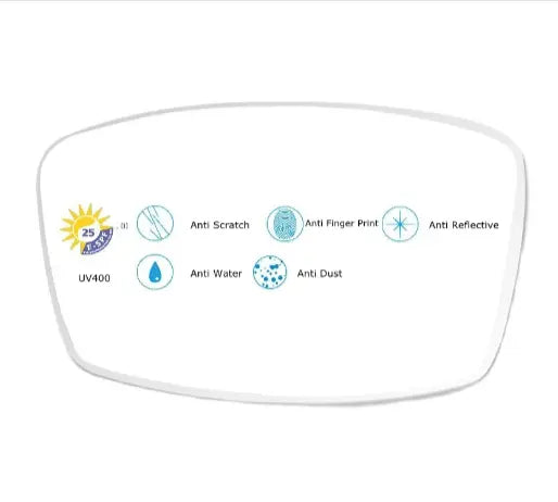 Free Form Progressive Clear Anti Blue Light Lenses — view 2 | Rx Spectacle