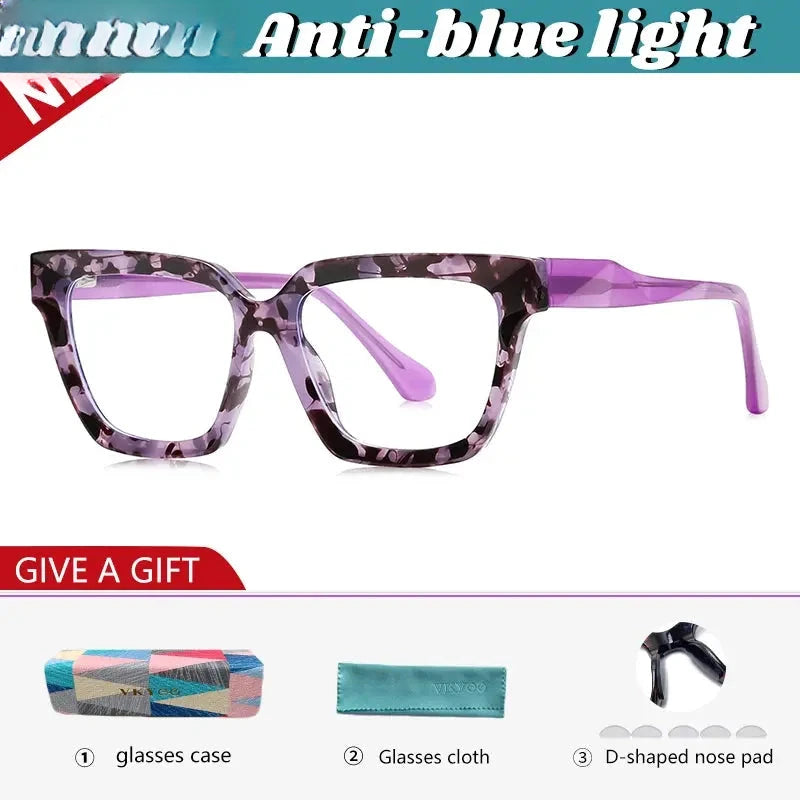 Women's Cat Eye Full Rim TR90 Reading Glasses 606083 — view 8 | Rx Spectacle