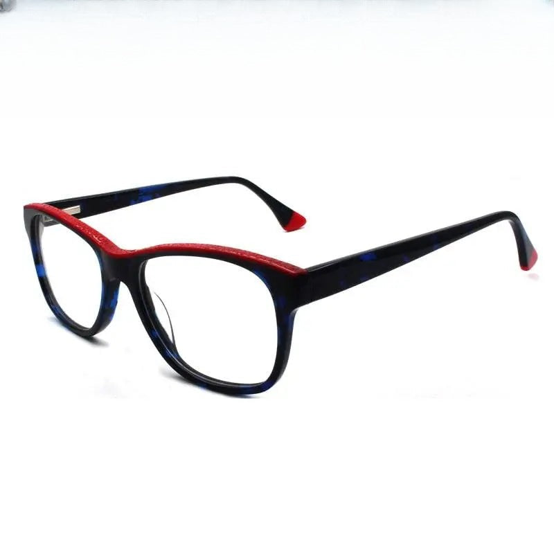 Unisex Square Full Rim Acetate Prescription Glasses 8040 — view 1 | Rx Spectacle