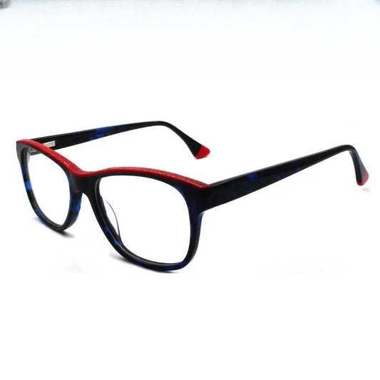 Unisex Square Full Rim Acetate Prescription Glasses 8040 — view 1 | Rx Spectacle