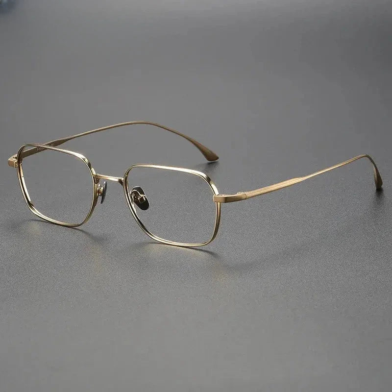 Women's Square Full Rim Titanium Prescription Glasses 503118 — view 5 | Rx Spectacle