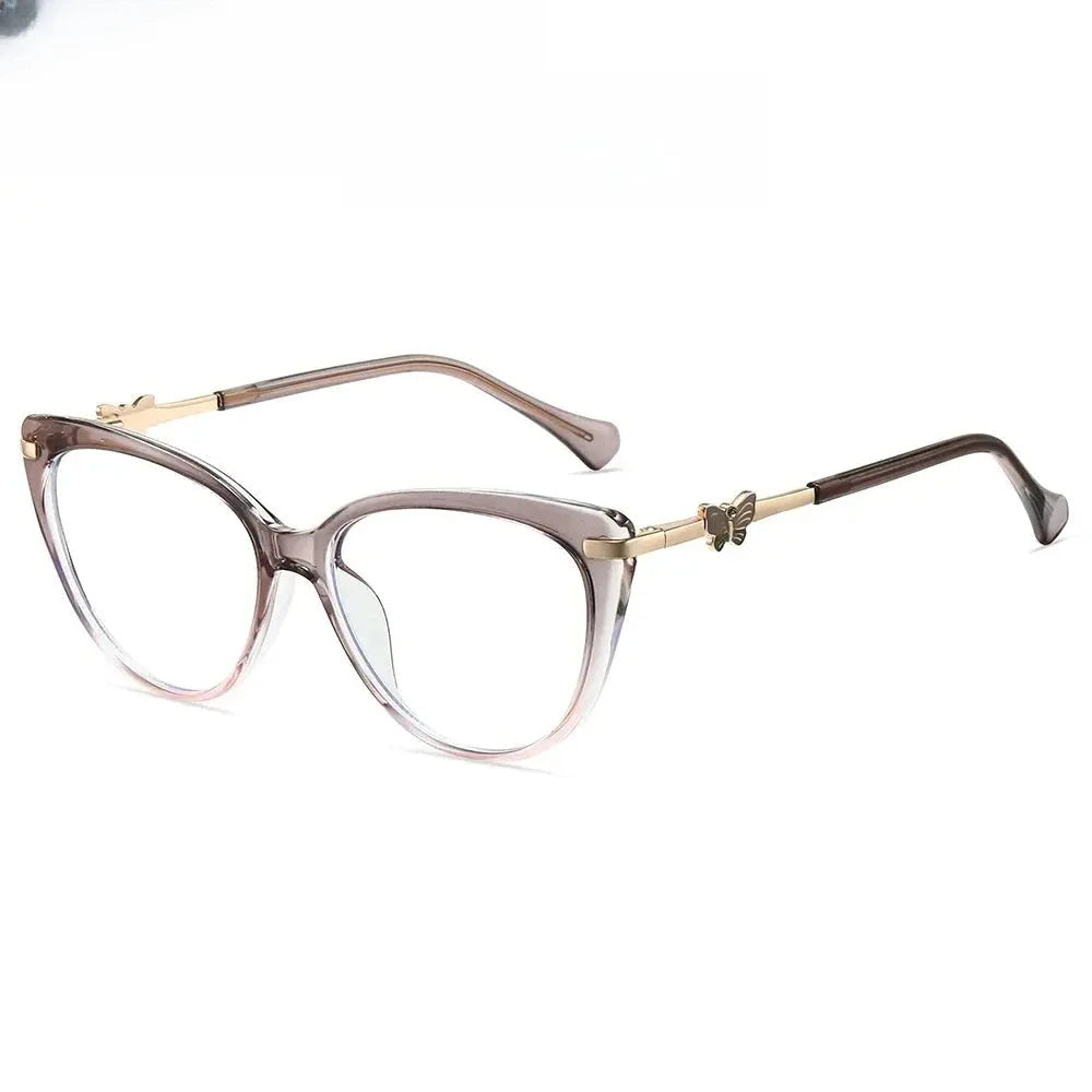 Women's Cat Eye Full Rim TR90 Prescription Glasses 823005 — view 7 | Rx Spectacle