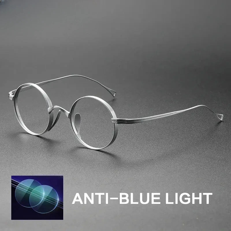 Women's Round Full Rim Titanium Reading Glasses Gxyj10518 — view 5 | Rx Spectacle