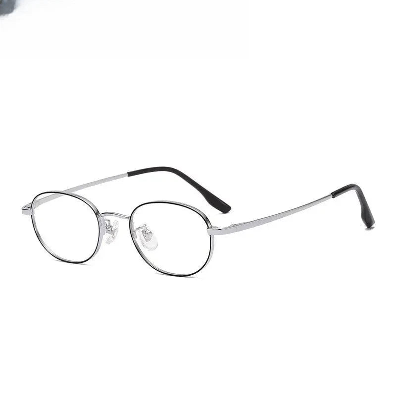 Women's Oval Full Rim Titanium Prescription Glasses 98223 — view 3 | Rx Spectacle