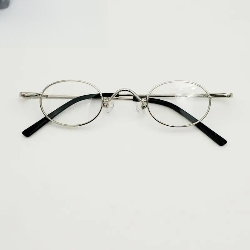 Unisex Round Full Rim Alloy Prescription Glasses Y035 — view 7 | Rx Spectacle