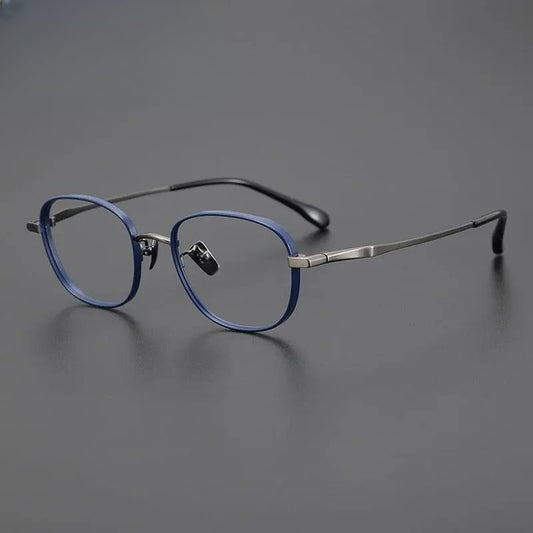 Unisex Square Full Rim Titanium Prescription Glasses Gxyj1025 — view 1 | Rx Spectacle