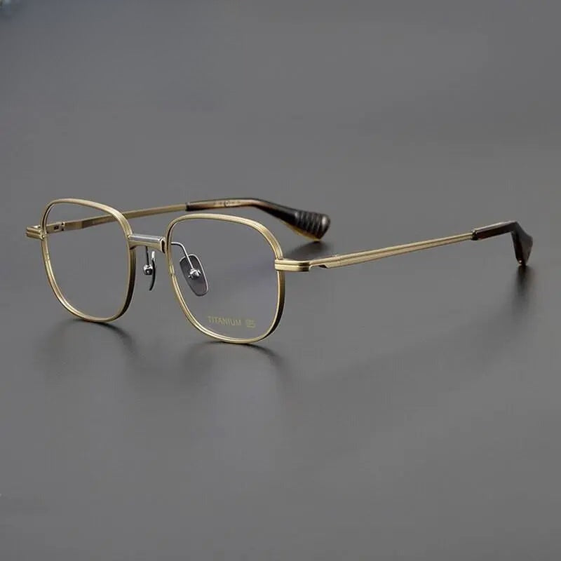 Unisex Square Full Rim Titanium Prescription Glasses Gxyj1086 — view 1 | Rx Spectacle