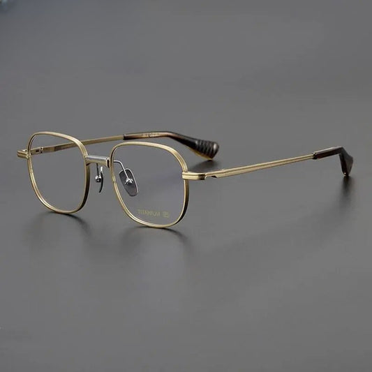 Unisex Square Full Rim Titanium Prescription Glasses Gxyj1086 — view 1 | Rx Spectacle