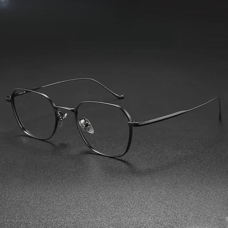 Women's Polygon Full Rim Titanium Prescription Glasses 369316 — view 7 | Rx Spectacle