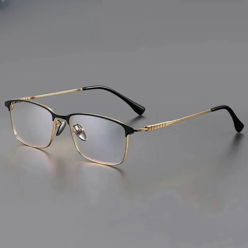 Men's Browline Full Rim Titanium Prescription Glasses 885941 — view 5 | Rx Spectacle
