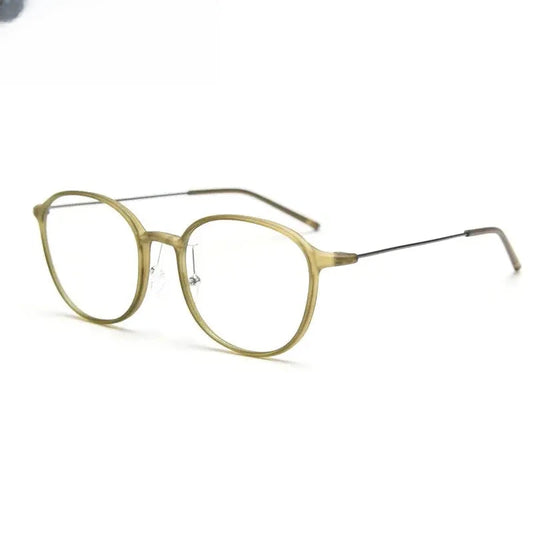 Women's Round Full Rim Titanium Prescription Glasses 718276 — view 1 | Rx Spectacle