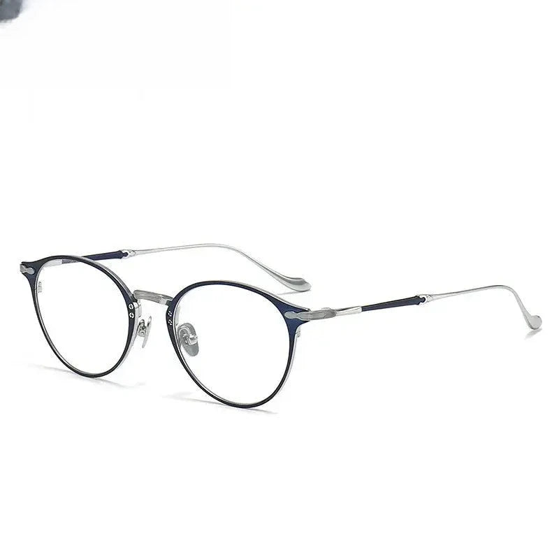 Women's Round Full Rim Titanium Prescription Glasses 883112 — view 3 | Rx Spectacle