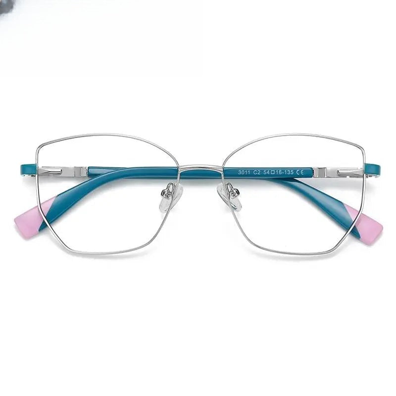 Unisex Square Full Rim Alloy Prescription Glasses 3011 — view 1 | Rx Spectacle