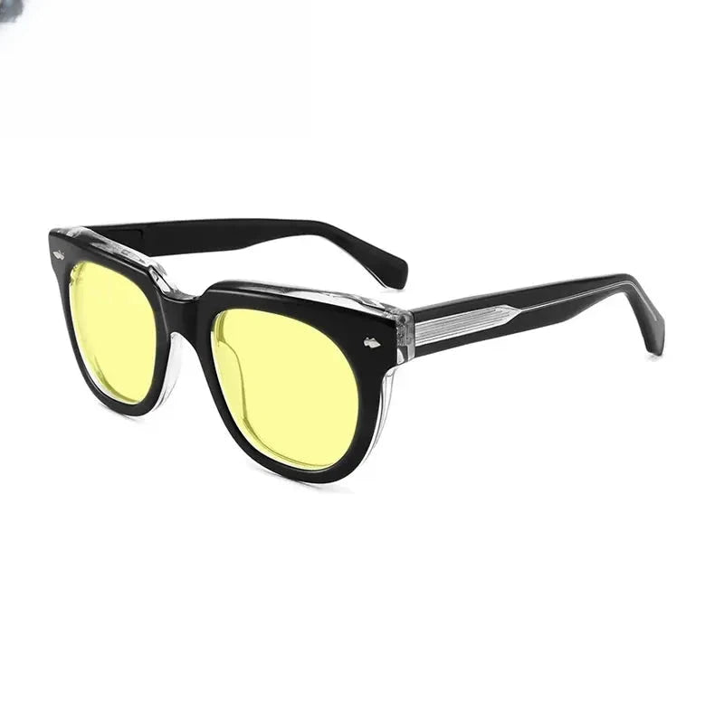 Unisex Square Full Rim Acetate Prescription Glasses Mo17 — view 11 | Rx Spectacle