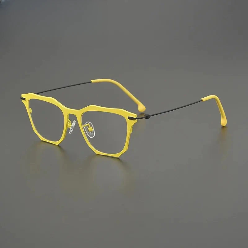 Unisex Browline Full Rim Titanium Prescription Glasses G85838 — view 1 | Rx Spectacle